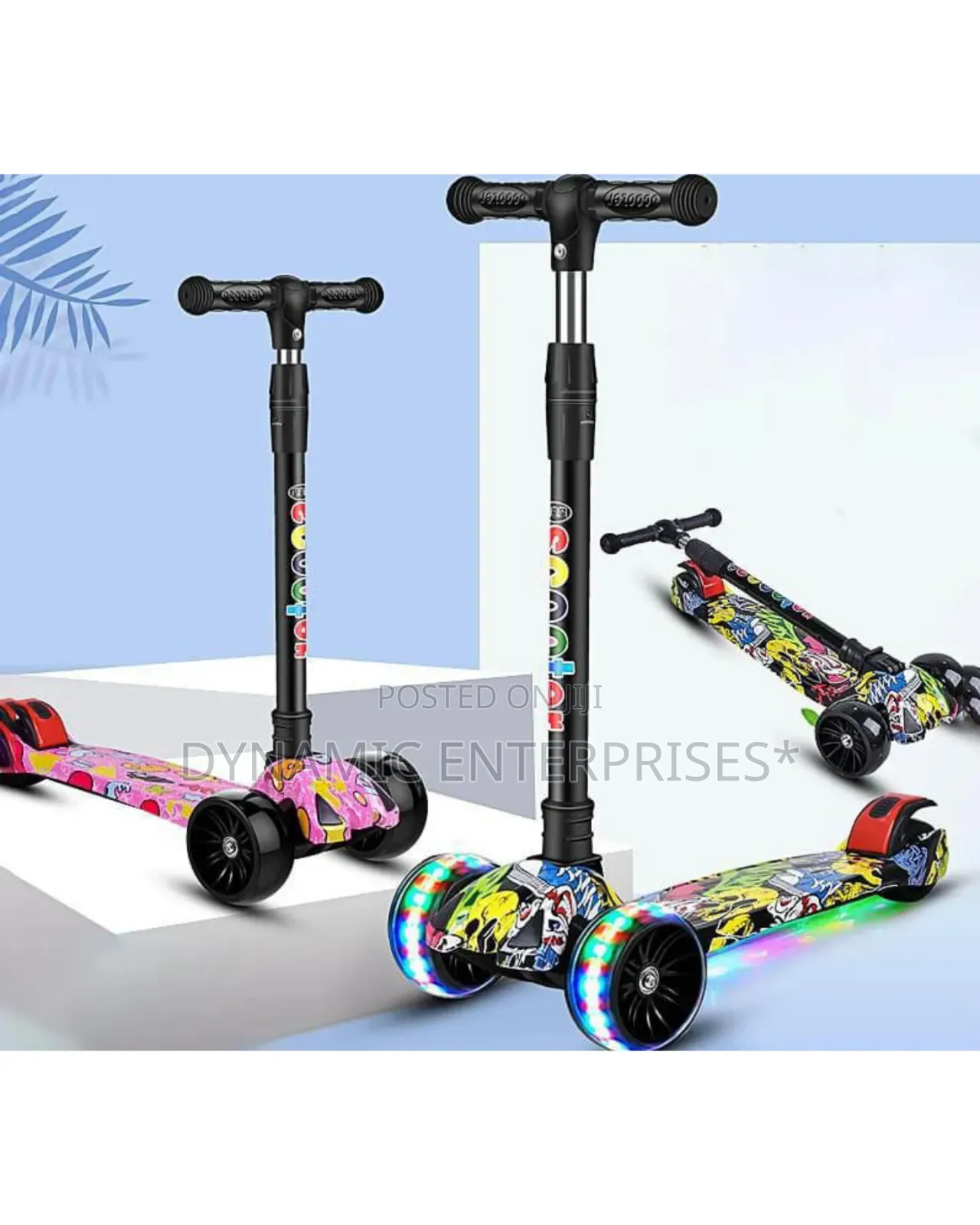 Graffiti Foldable Scooter With Music