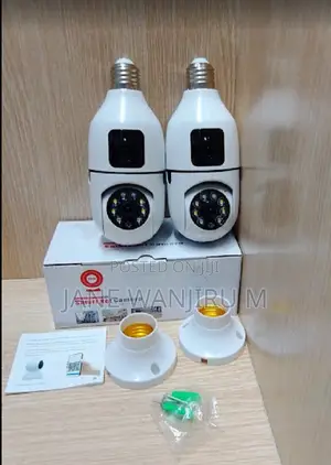 V380 Dual Lens Bulb PTZ Camera 1080p Wifi CCTV