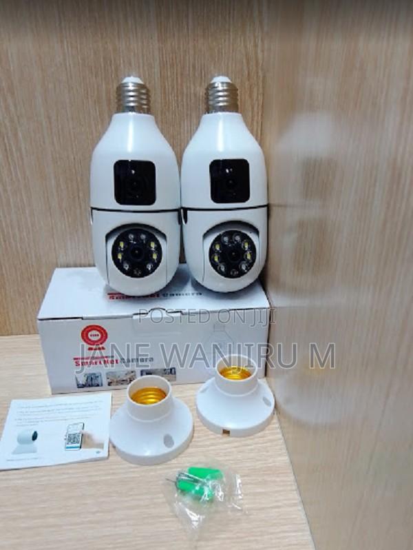 Wireless V380 PTZ Security Camera Bulb 360° View