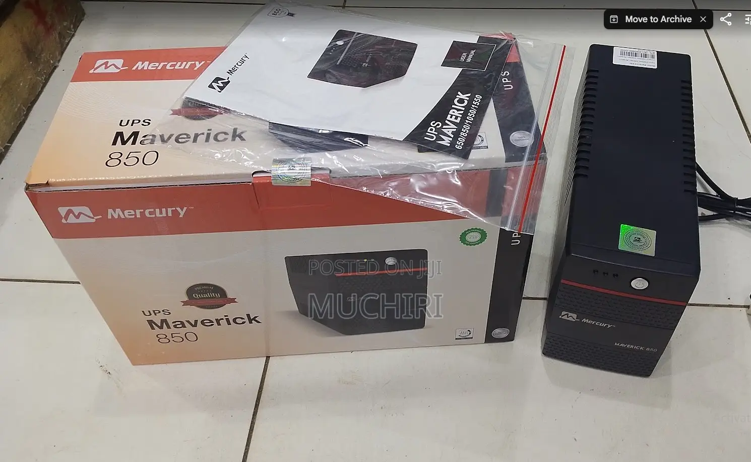 Mercury 850va Ups for CCTV PCS