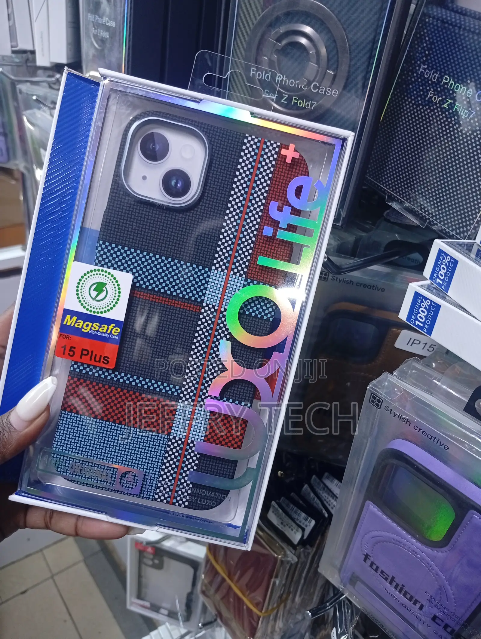 Tribal Design Magsafe Phone Case Compatible With the iPhone 15 Plus