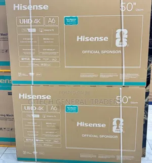 Hisense 50inch A6 Smart Vidaa, Youtube, Netflix Frameless Tv