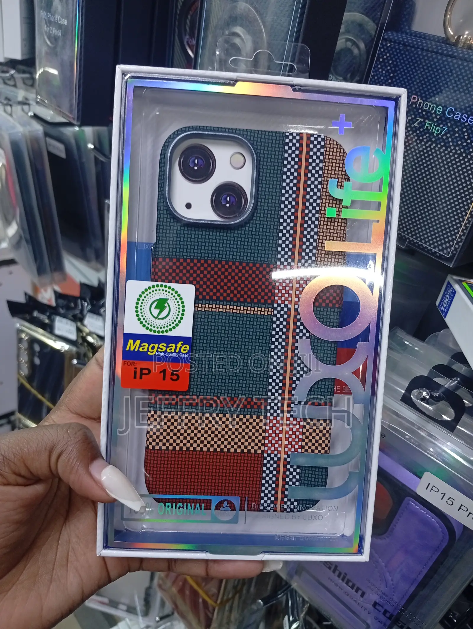 Luxo Life Protective Smartphone Case Designed for the iPhone 15.