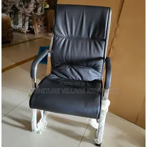 Leather Non-Swivel Executive Conference Chair