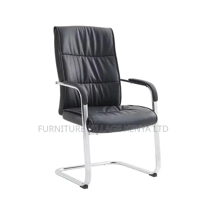Leather Non-Swivel Executive Conference Chair