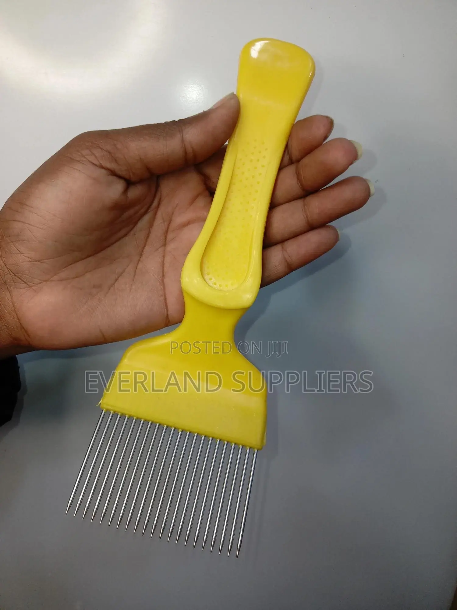 Stainless Uncapping Fork - Yellow
