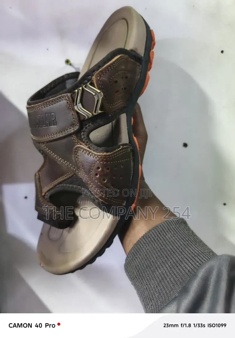 Quality Leather Casual Men Casual Brunero Herme Brike Open Slide Shoes
