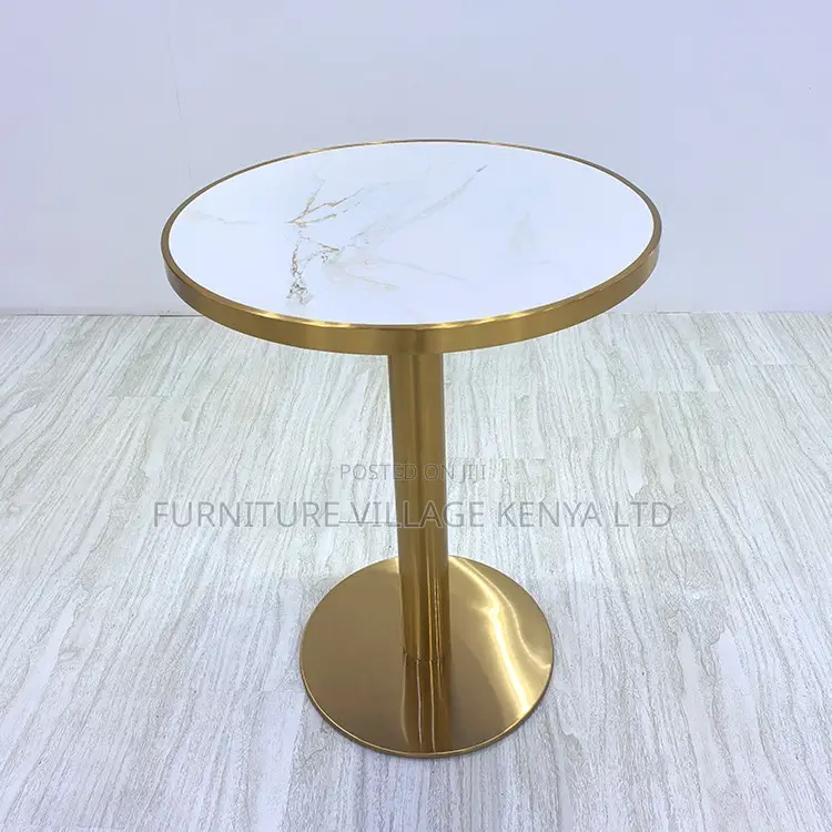 Round Shape Restaurant Dining Marble Table