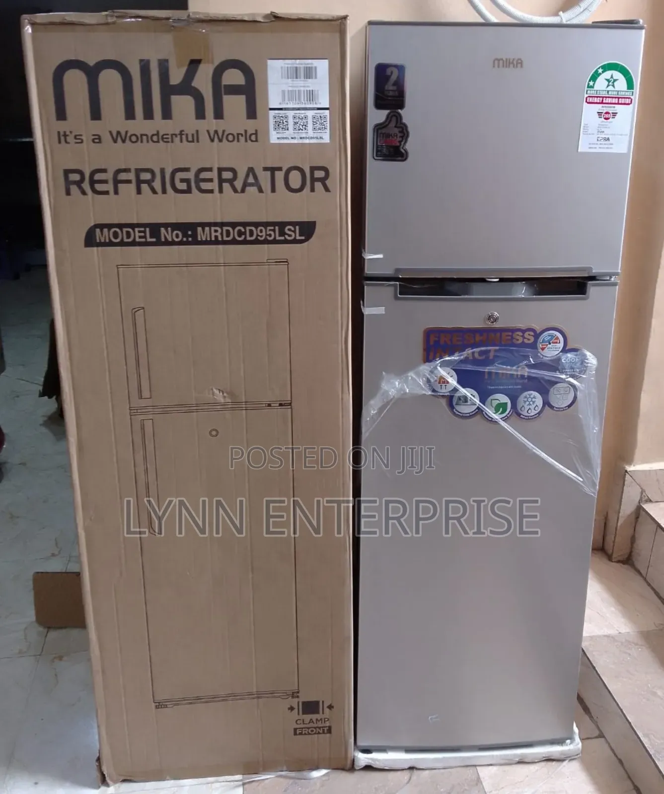 Mika 168 Litres Double Door Refrigerator