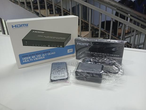 Hdmi Quad Multi-Viewer Box 4 Input 1 Output Switch