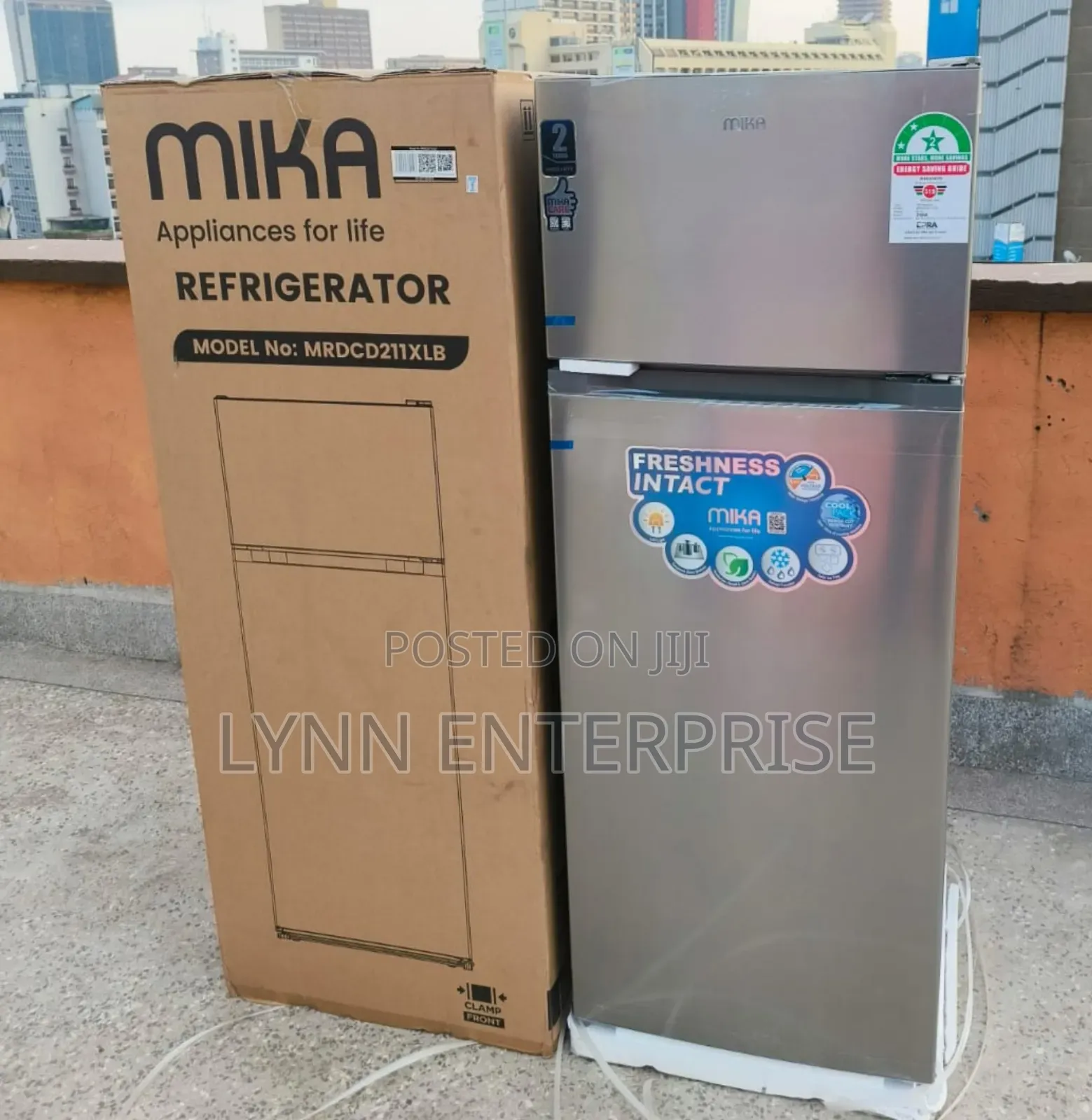 Mika 211litres Double Door Refrigerator