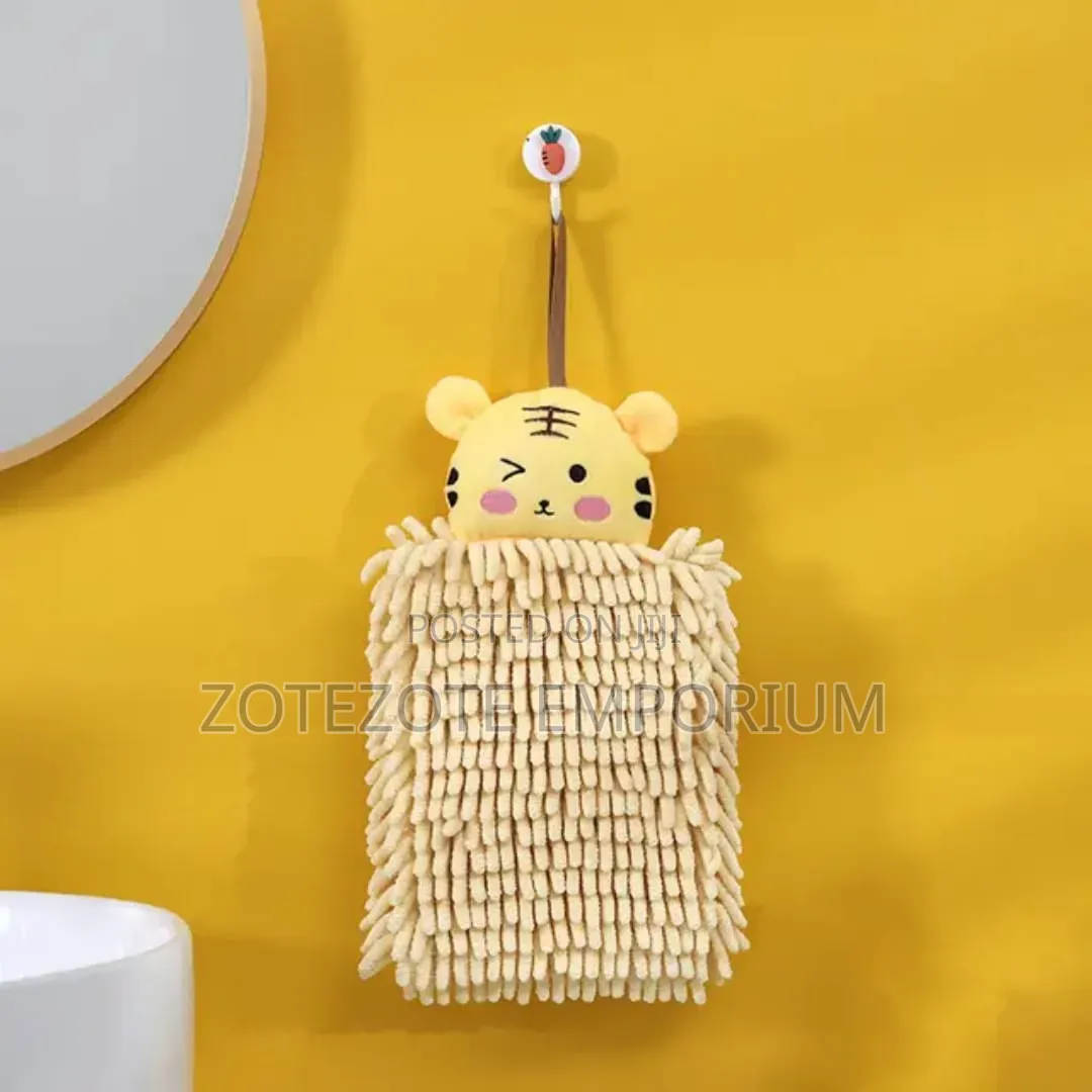 Cute Animal Chenille Hand Towels