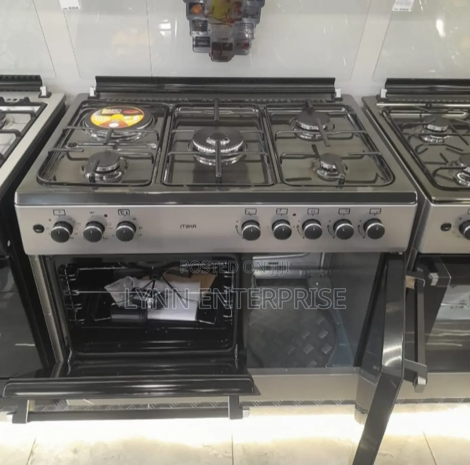 60*90 Mika 4 Gas Pool Jet Burners (1 Wok) + 1 Rapid Hot Plate,