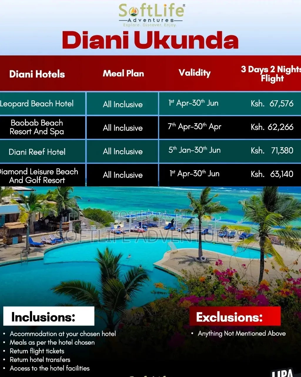 3 Days 2 Nights Diani SGR