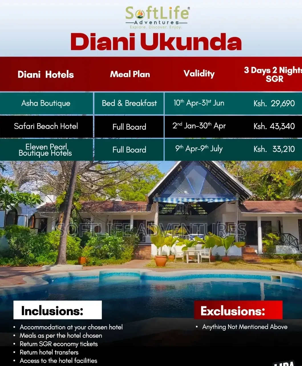 3 Days 2 Nights Diani SGR