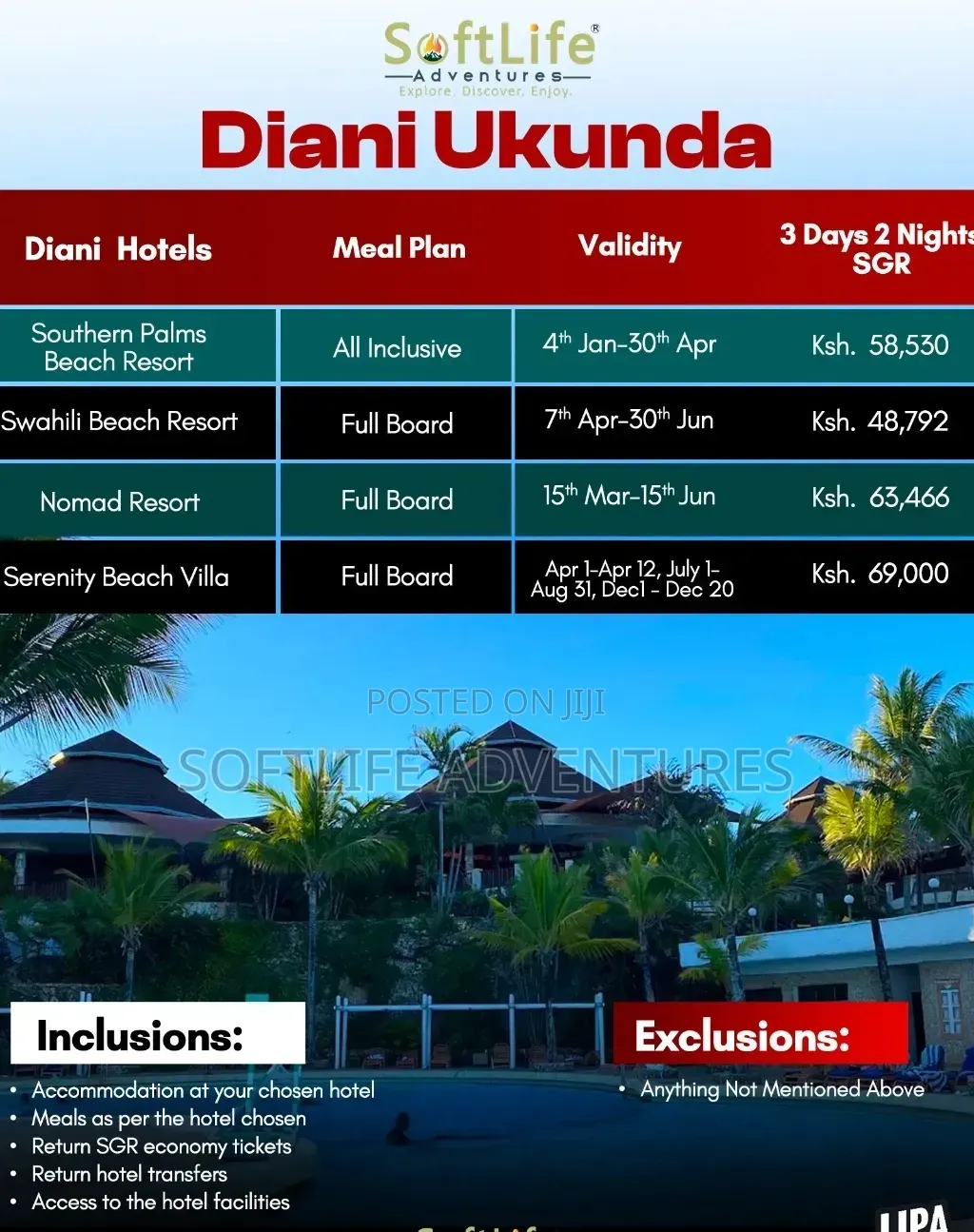 3 Days 2 Nights Diani SGR
