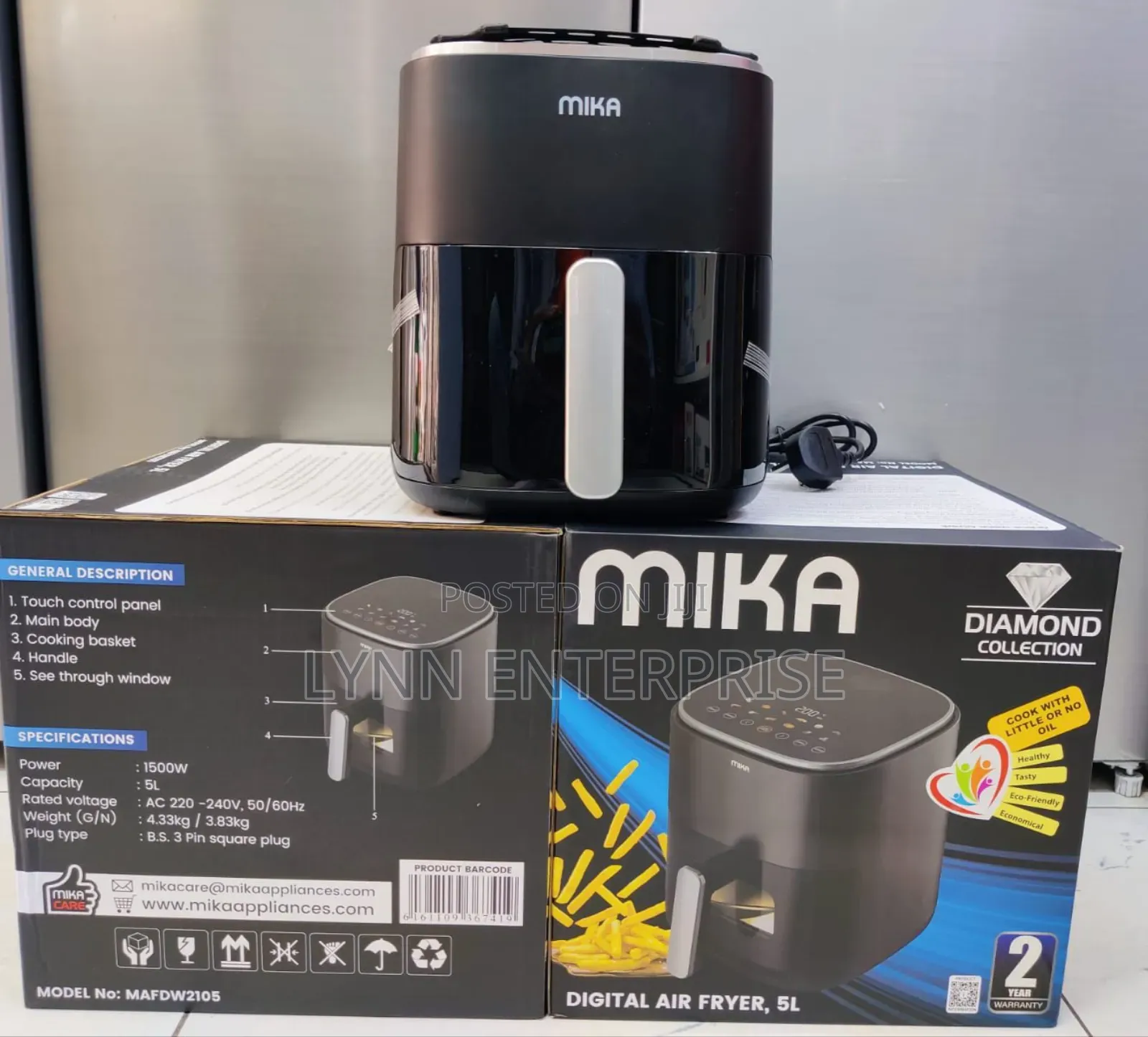Mika Air Fryer Digital 5l
