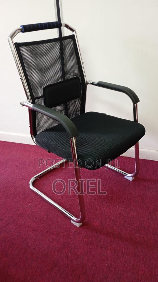 Office Chair ; Chrome Frame Office Visitor Seat - thumbnail 4