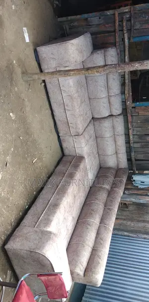 Brown L Sofa Seat