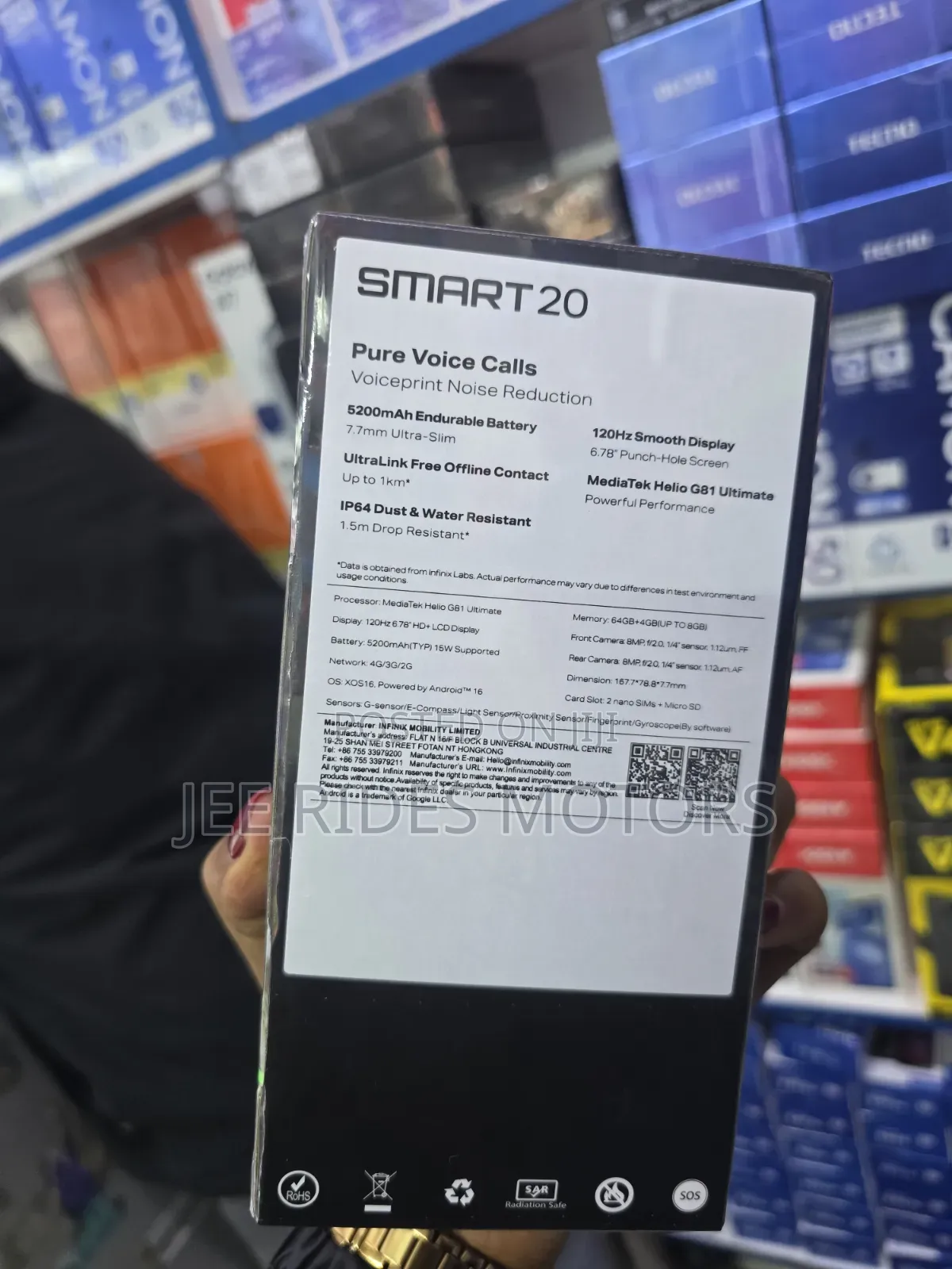 New Infinix Smart 20 64 GB Black