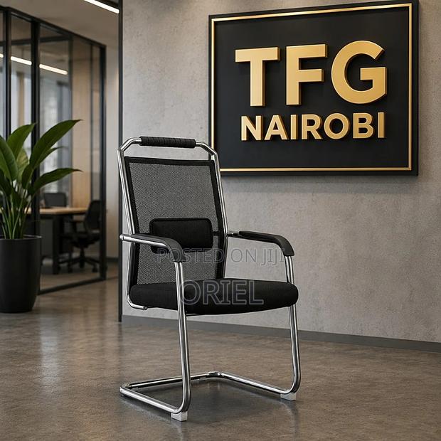 Office Chair ; Chrome Frame Office Visitor Seat - thumbnail 6
