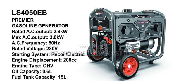 Premier Gasoline Generator 3kw Ac Power Output