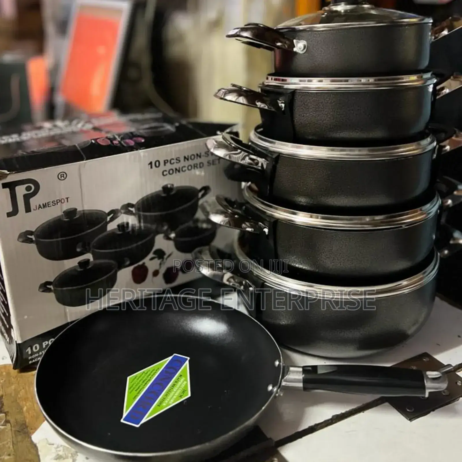11-Piece Jp Non-Stick Cookware Set