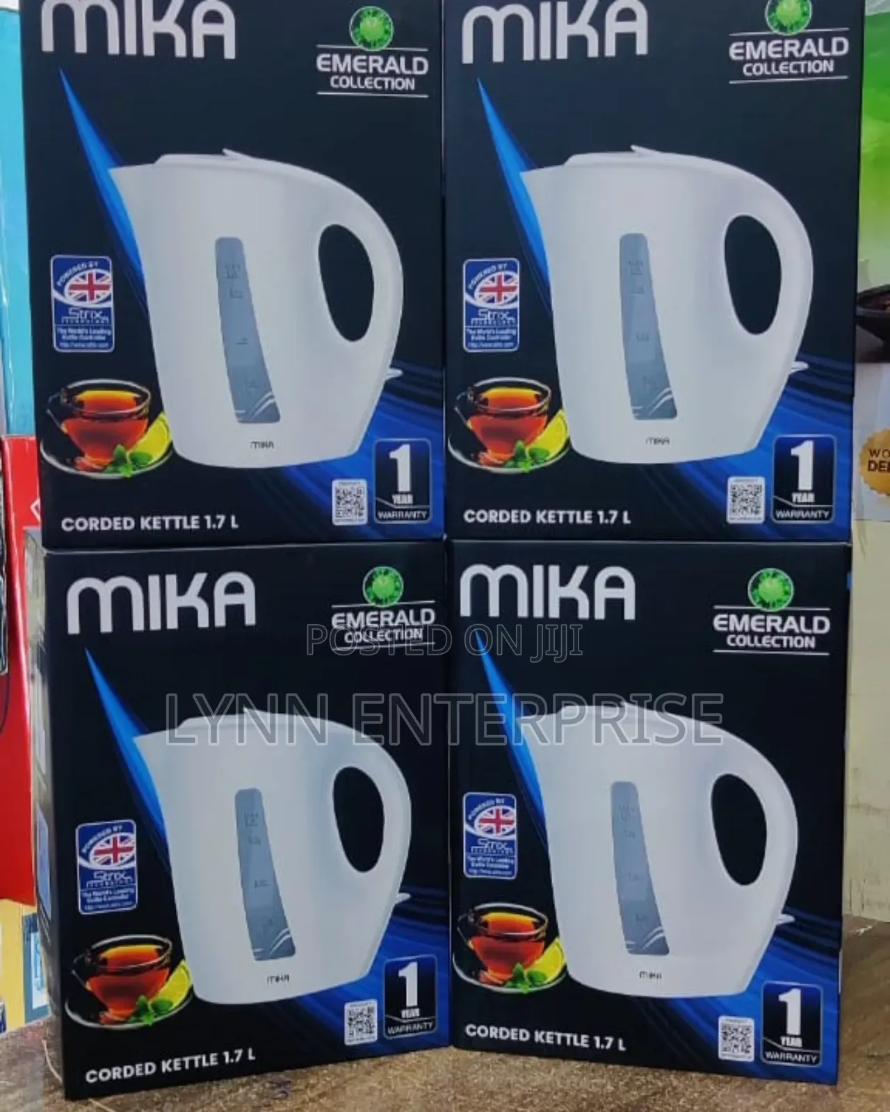 Mika Kettle, Mkt1005w, 1.7l, Plastic, Corded,