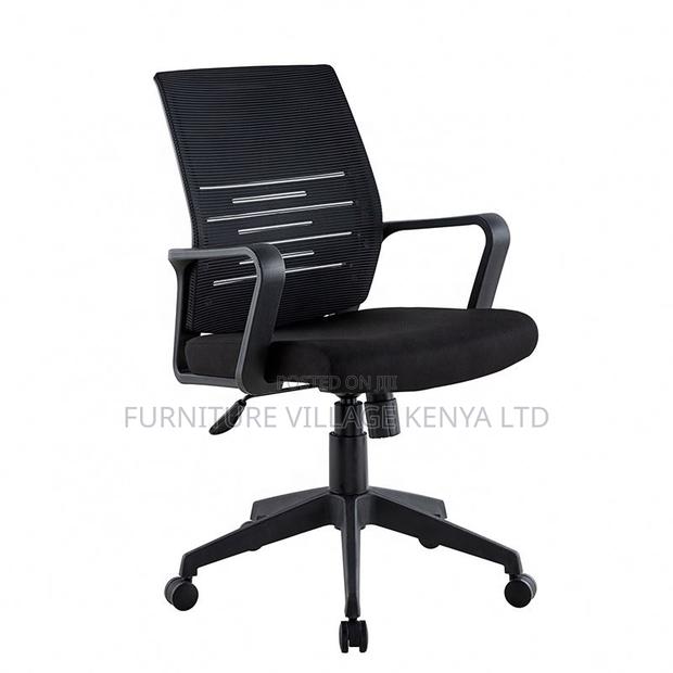 Swivel Medium Mesh Back Ergonomic Study Chair - thumbnail 4