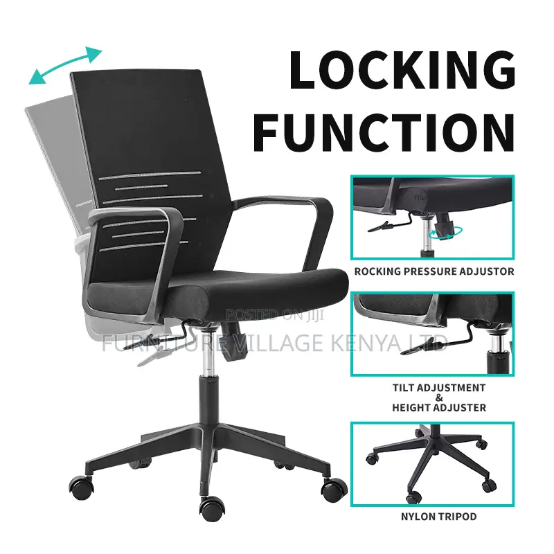 Swivel Medium Mesh Back Ergonomic Study Chair