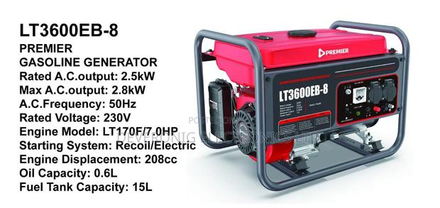 Premier Gasoline Generator 2.8kw Ac Power Output