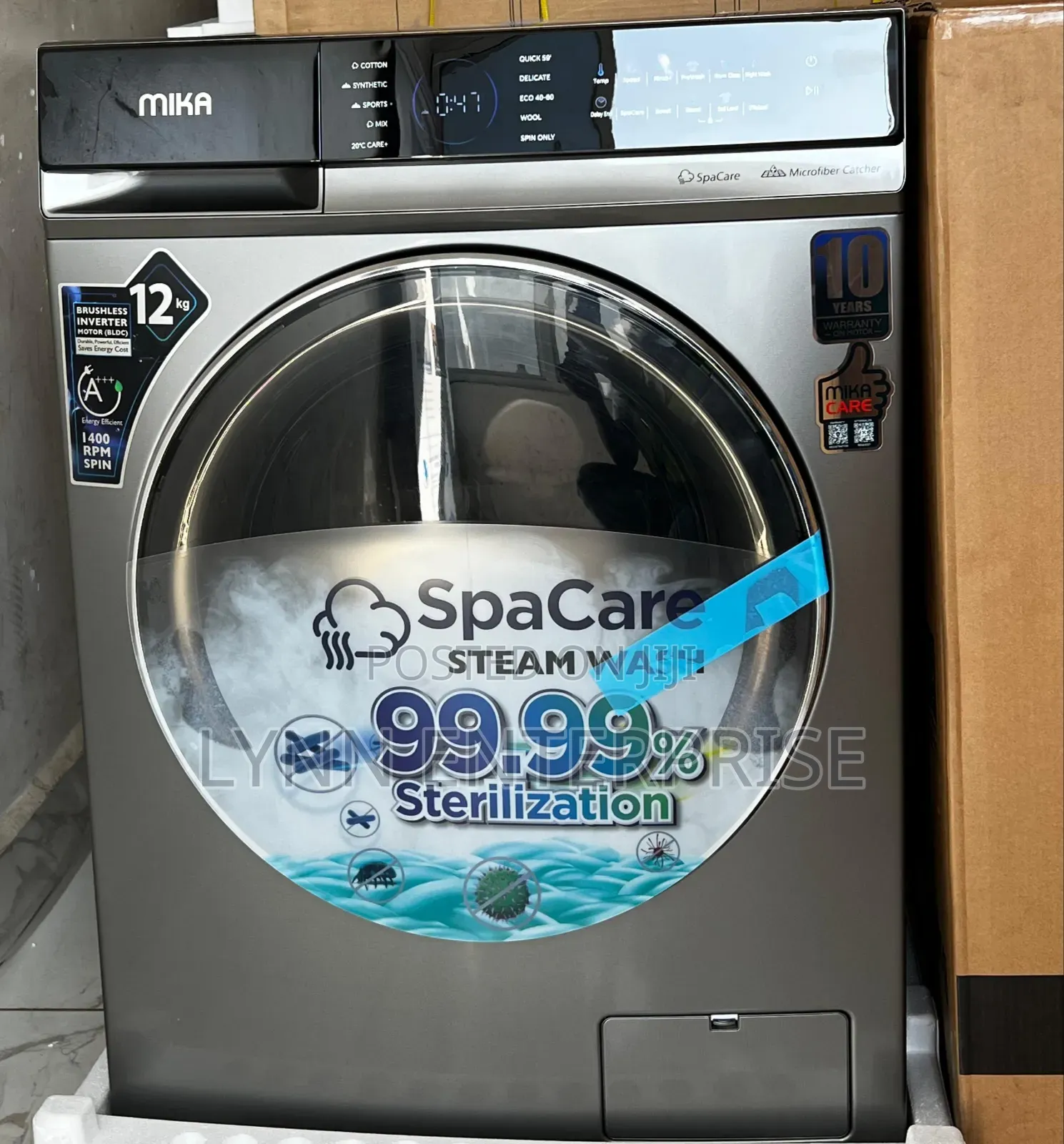 Mika Washing Machine, 12kg. Wash and Spin