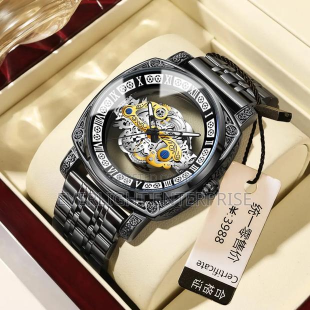 Gents Skeleton Dial Watch - thumbnail 2