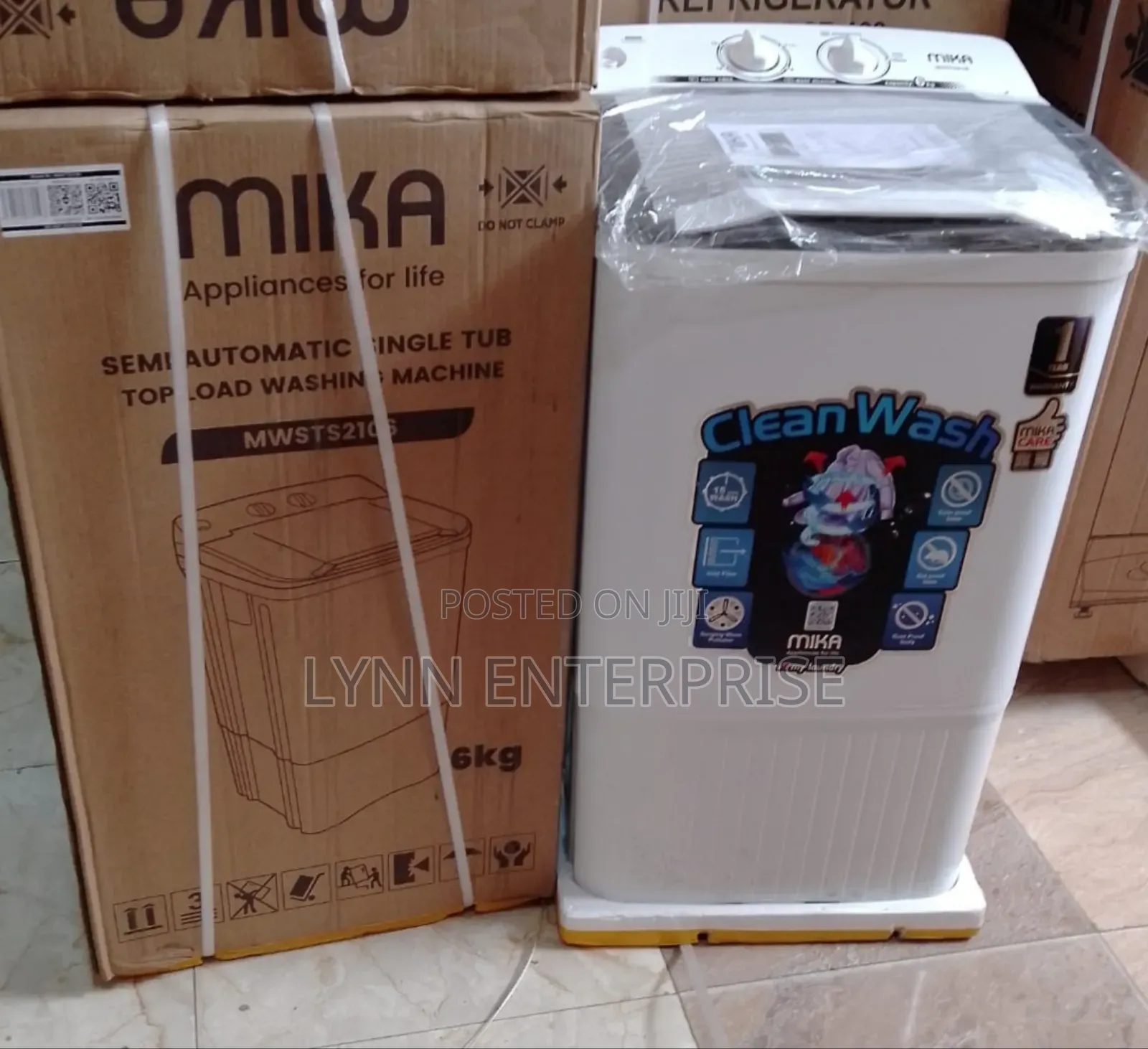 Mika Semi Automatic 6kg Single Tub Top Load Washing Machine