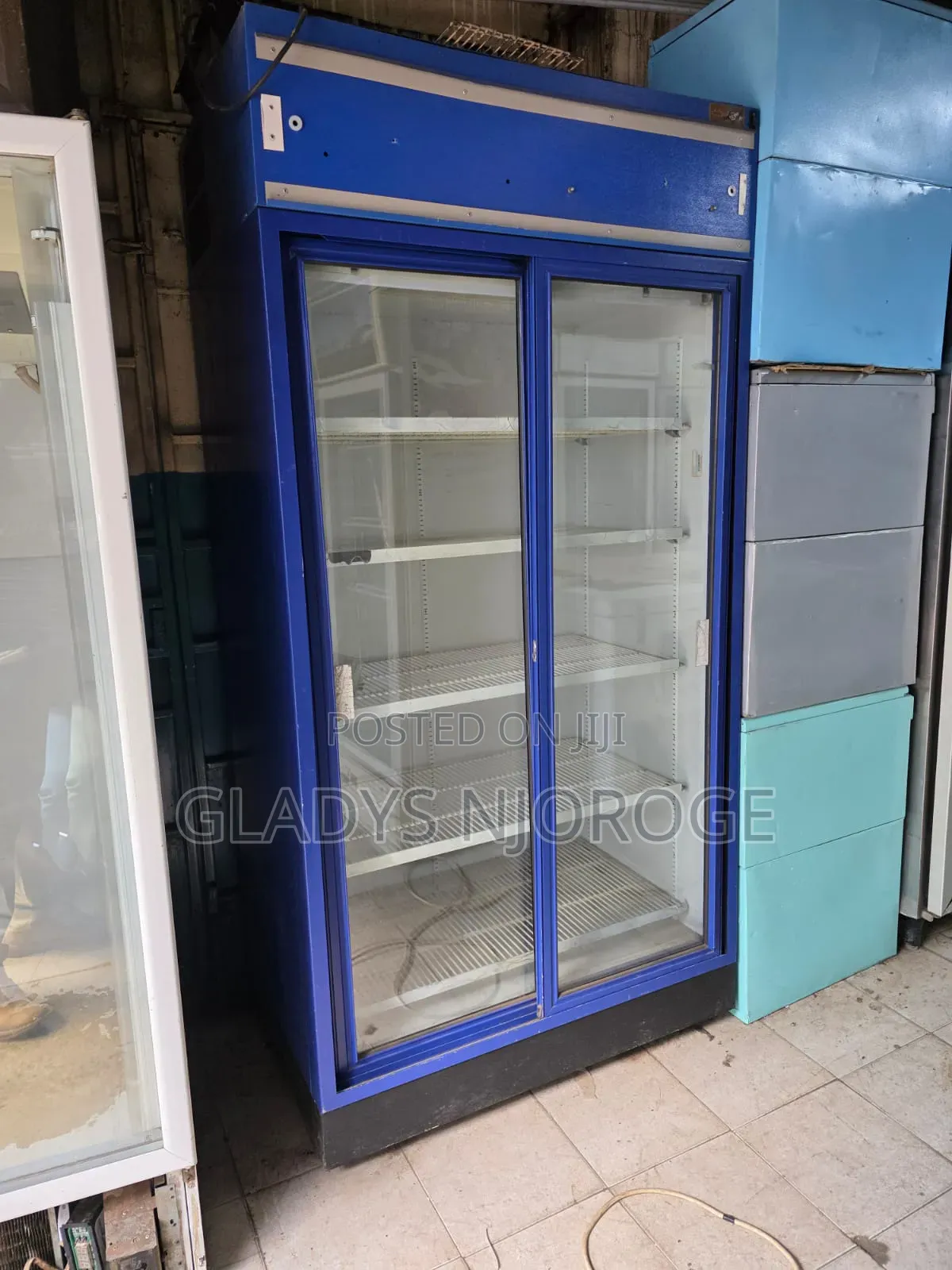 Blue Double Door Chiller