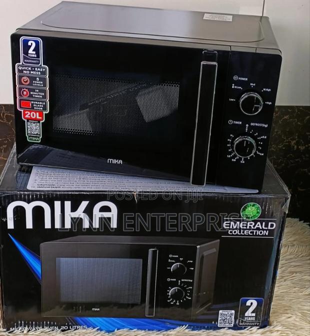 Black 20 Litres Mika Manual Microwave