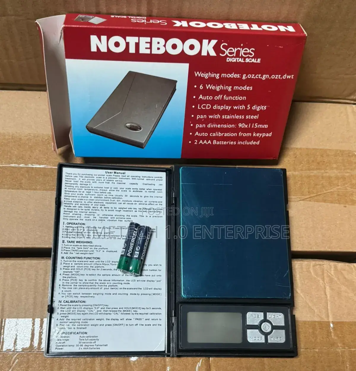Notebook Digital 500grams Scale