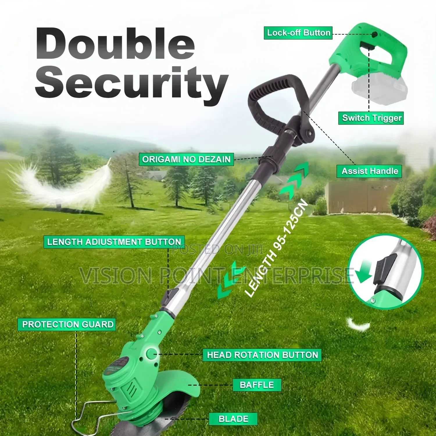 Foldable Electric Lawn Mower