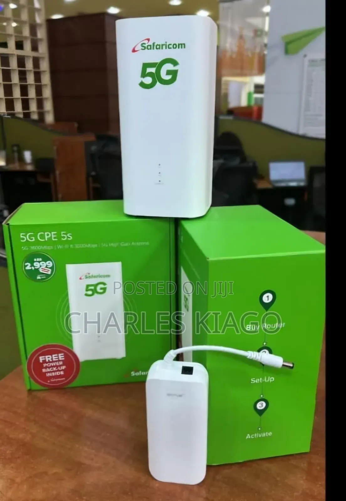 Safaricom 5g Router Come With a Free Power Back Up