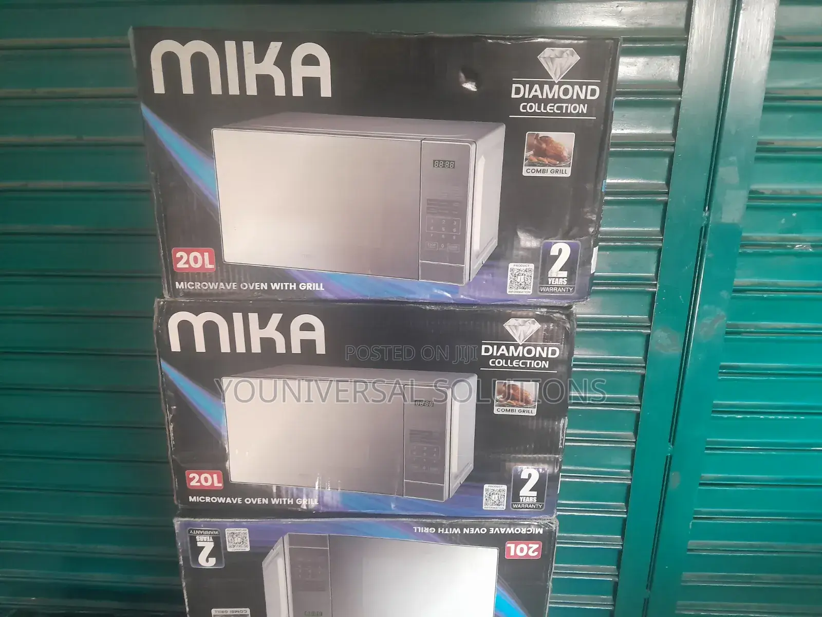 Mika Microwave Oven Grill 20litres With 1000watts Grill Silver