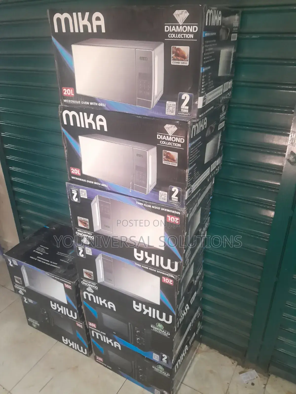 Mika Microwave Oven Grill 20litres With 1000watts Grill Silver