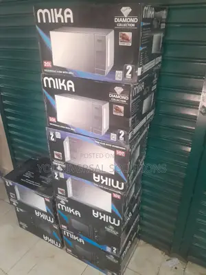 Mika Microwave Oven Grill 20litres With 1000watts Grill Silver