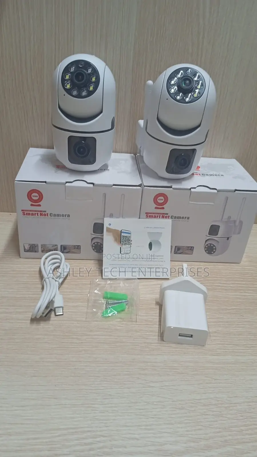 360° Dual Lens Wall Security Camera