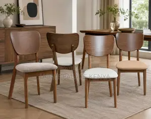 Home Chair: Nordic Style Wooden Dining Chair