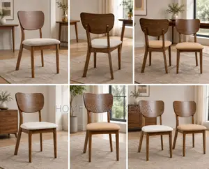 Home Chair: Nordic Style Wooden Dining Chair