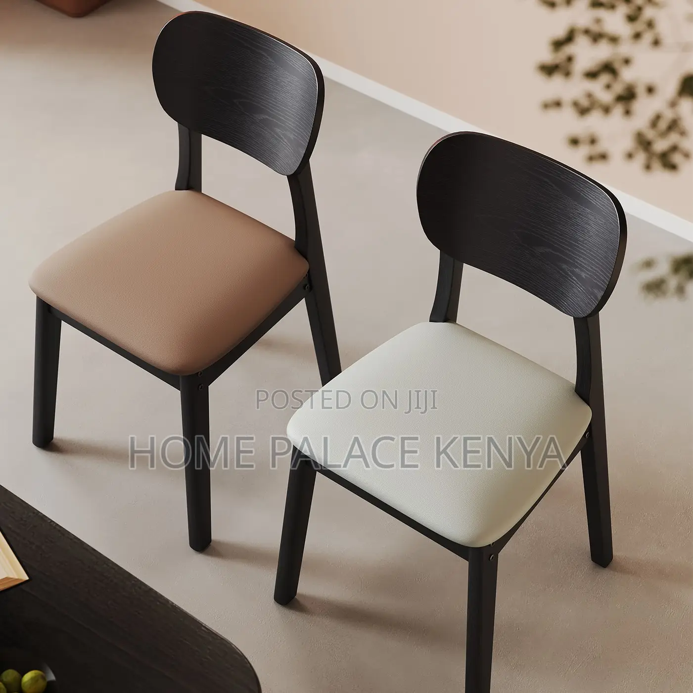Home Chair: Nordic Style Wooden Dining Chair