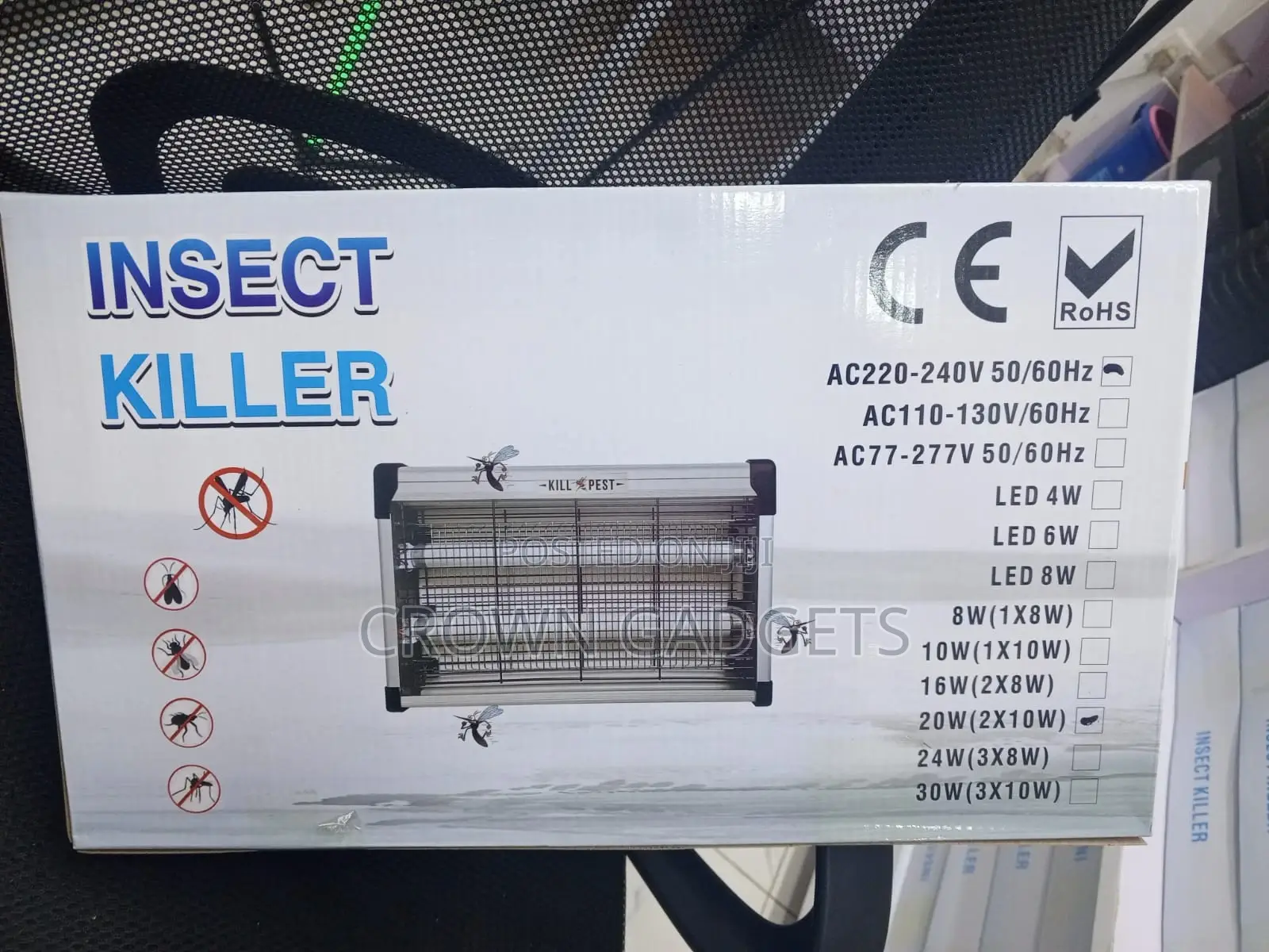 20w Uv Mosquito Killer Machine Ac220-240v Indoor Use