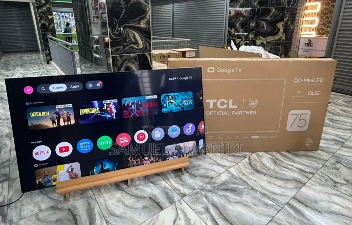 TCL 75′′ 75c6k Premium Qd-Miniled Google Tv
New Model Frameless Screen