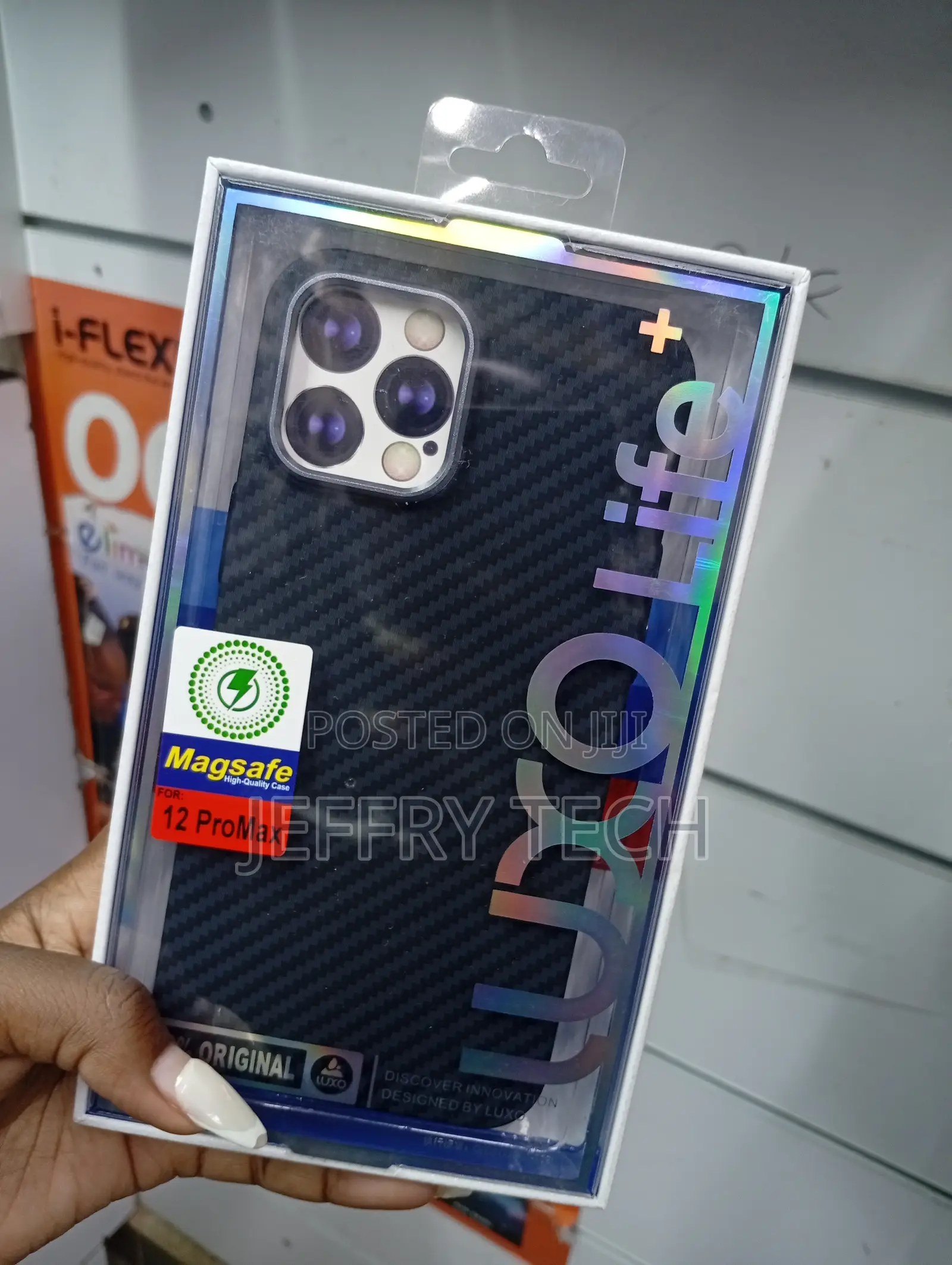 Brand Phone Case With a Carbon Fiber Designed for iPhone 12 Pro Max