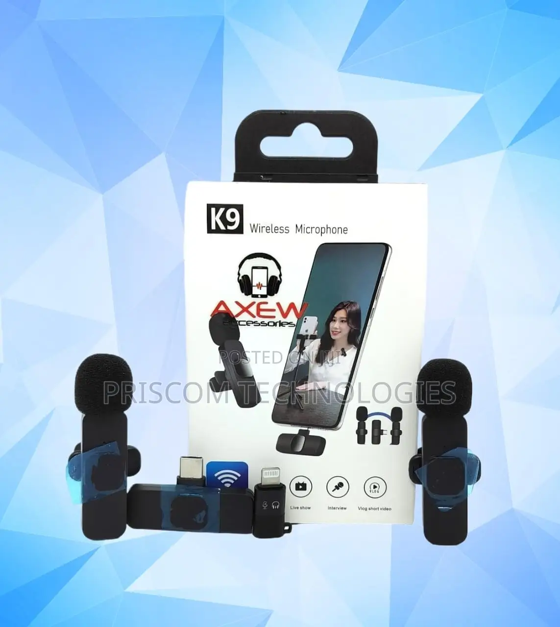 Wireless Microphone for Livestreaming and Online Recording